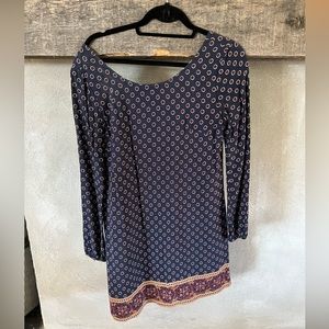 Perfect Thanksgiving dress! Forever21 long sleeve printed dress